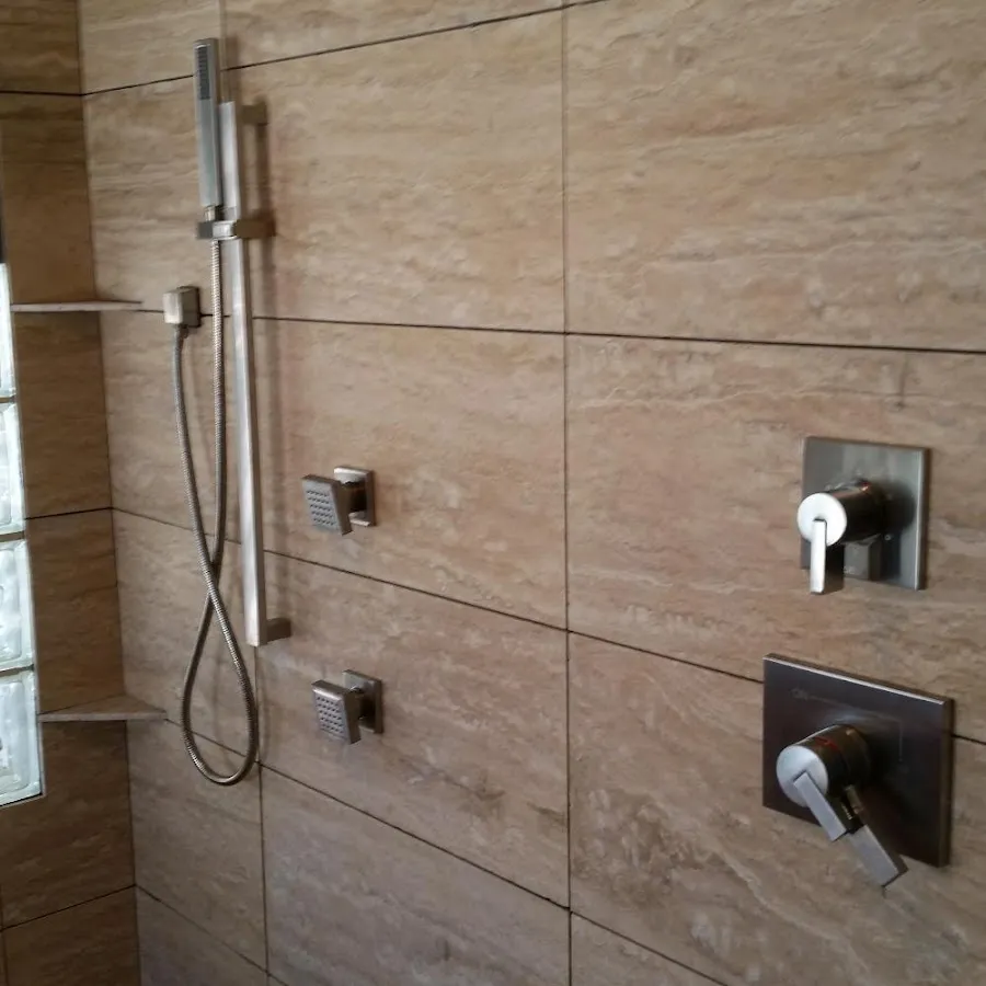 Shower fixture installation for Water Heater Replacement in Denham Springs